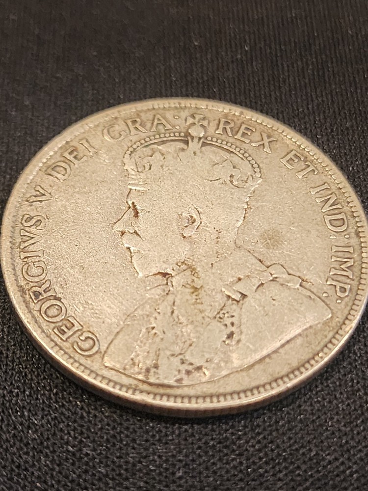 1919 Canada 50 Cents Silver Coin