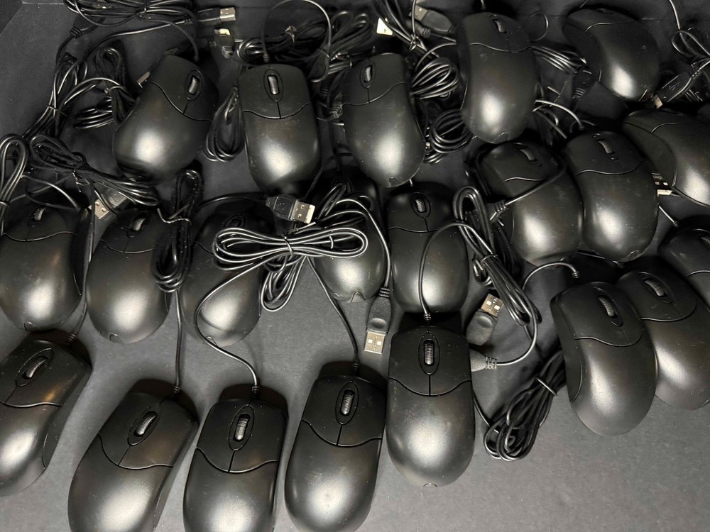 Mixed Lot of 25 Optical Mouse USB Scroll Wheel Mouse