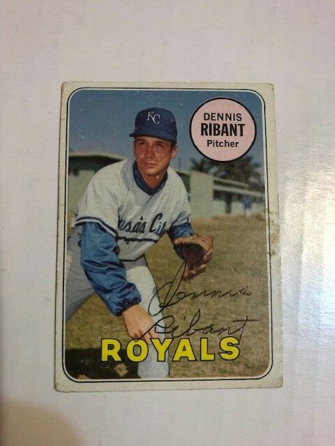 Kansas City Royals DENNIS RIBANT Signed Card