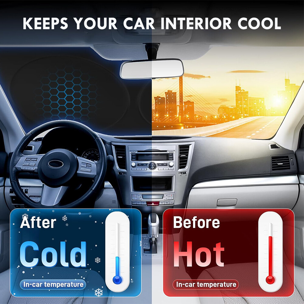 Foldable Car Windshield Front Window Sun Shade Cover Visor UV Block Protector