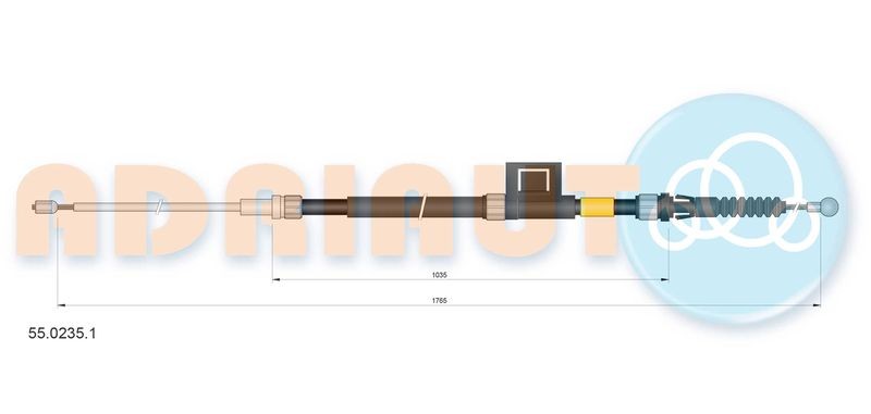 Cable Pull, parking brake ADRIAUTO 55.0235.1