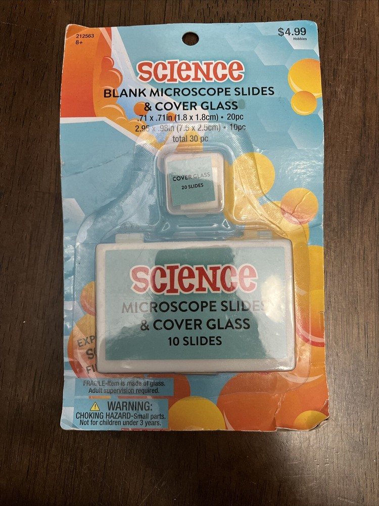 Science Hobby Blank microscope Slides & Cover Glass 30 Pieces