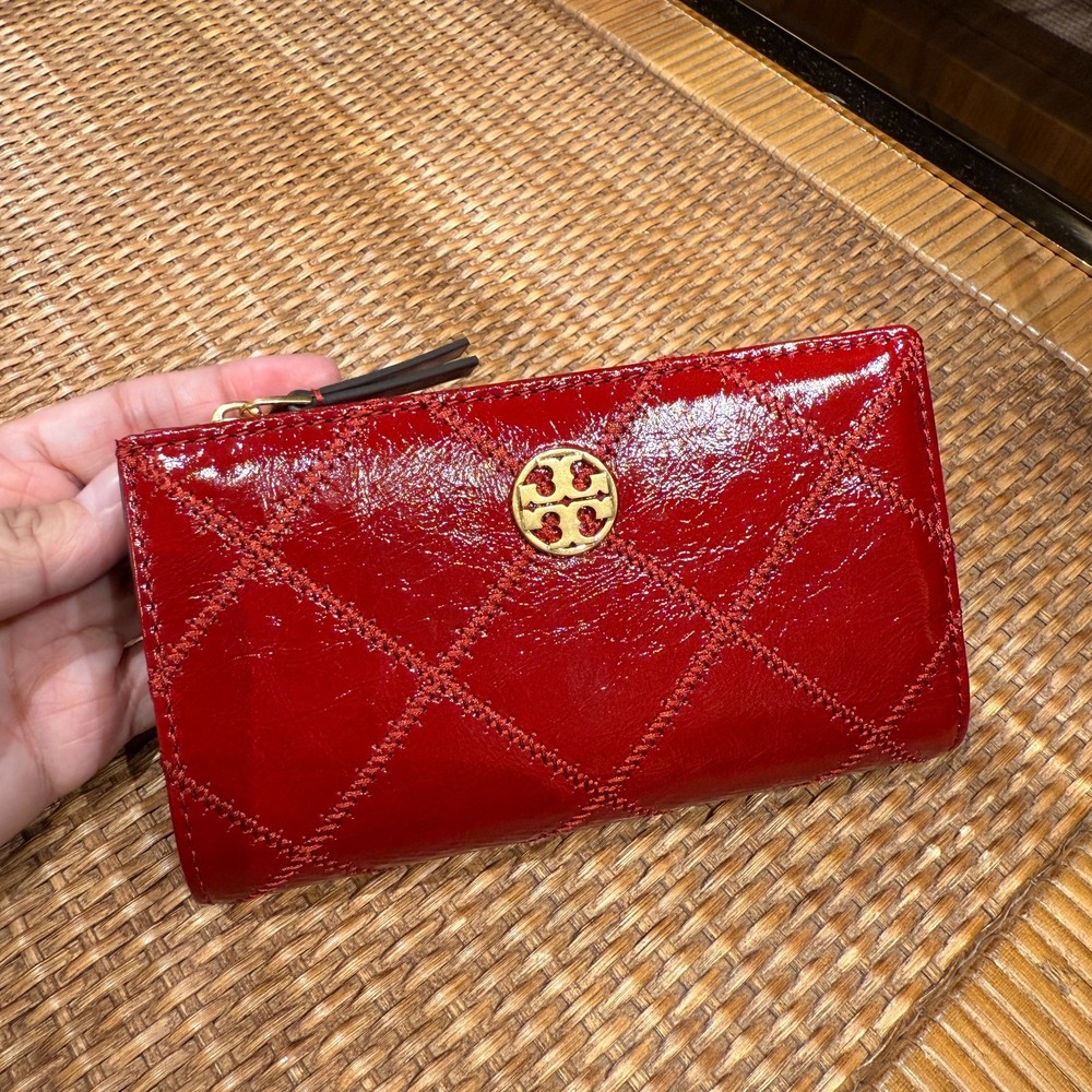 Tory Burch Willa Medium Wallet 169924 Berry $270
