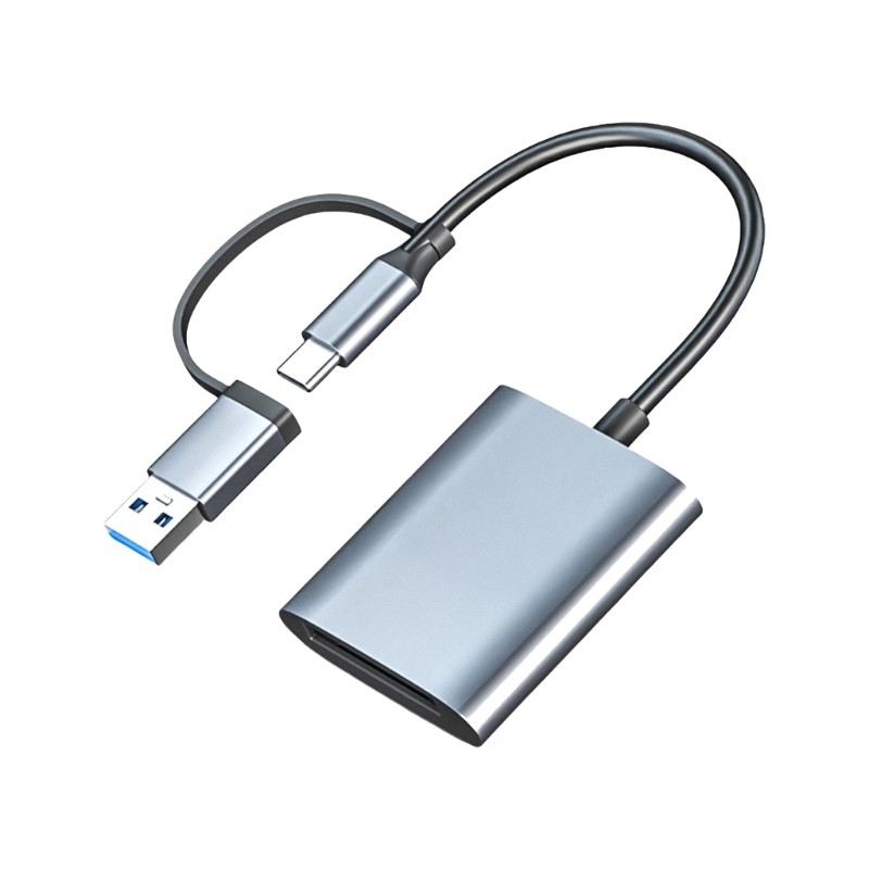 Two Interfaces XQD Card Reader USB3.0 And Type C For Computer Mobile Devices