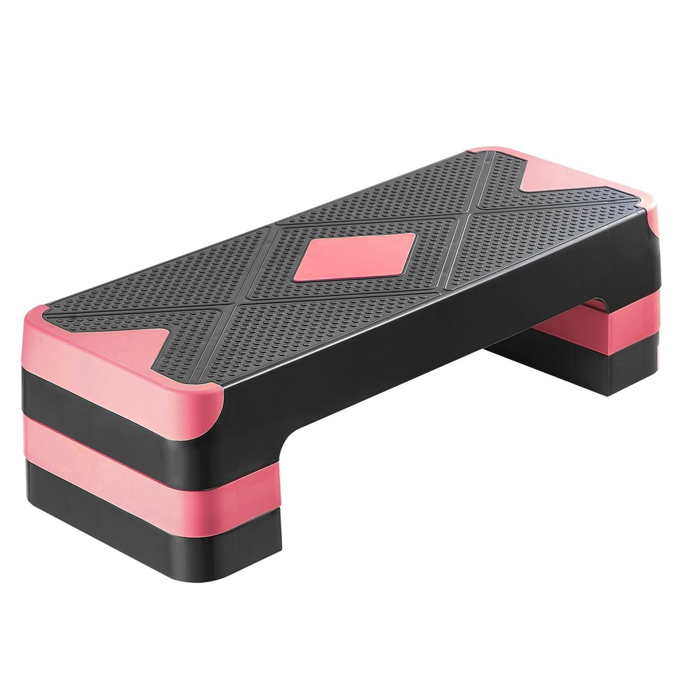 Aerobic Step Platform 4 Adjustable Risers Workout Stepper