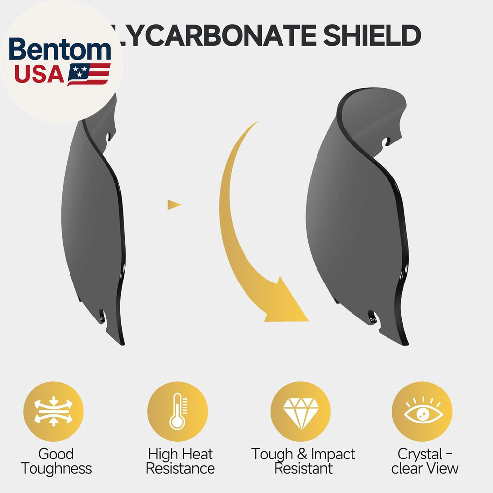 Motorcycle 8 Inch Windshield Windscreen Windshield Fit for 1996-2013 Harley Davi