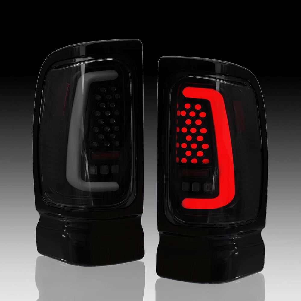 Sequential Full Led Tail Lights for Dodge 1994-2001 Ram 1500, 1994-2002 Ram 2500