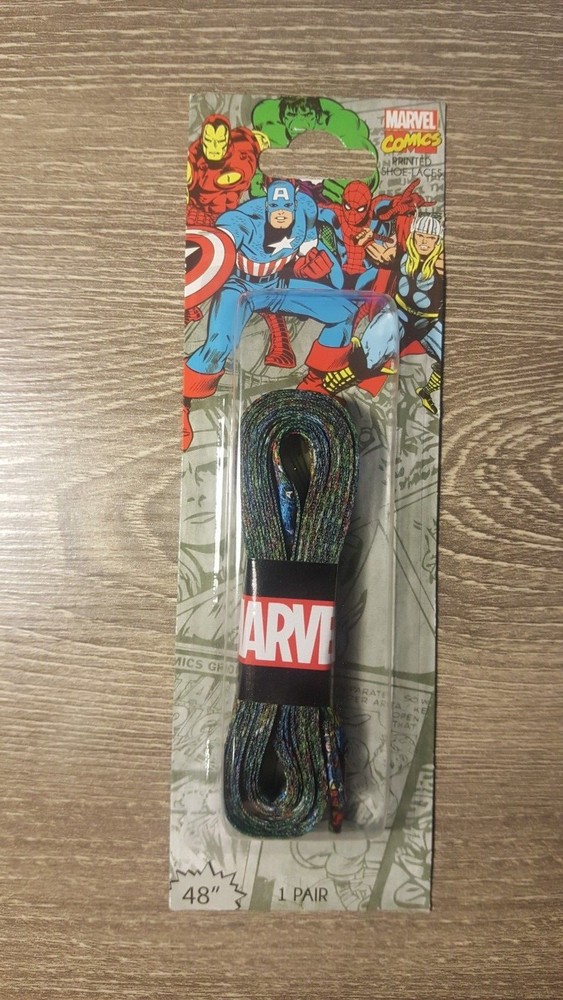 May 2015 Lootcrate Exclusive- Marvel Comics 48" Printed Shoe Laces- 1 pair