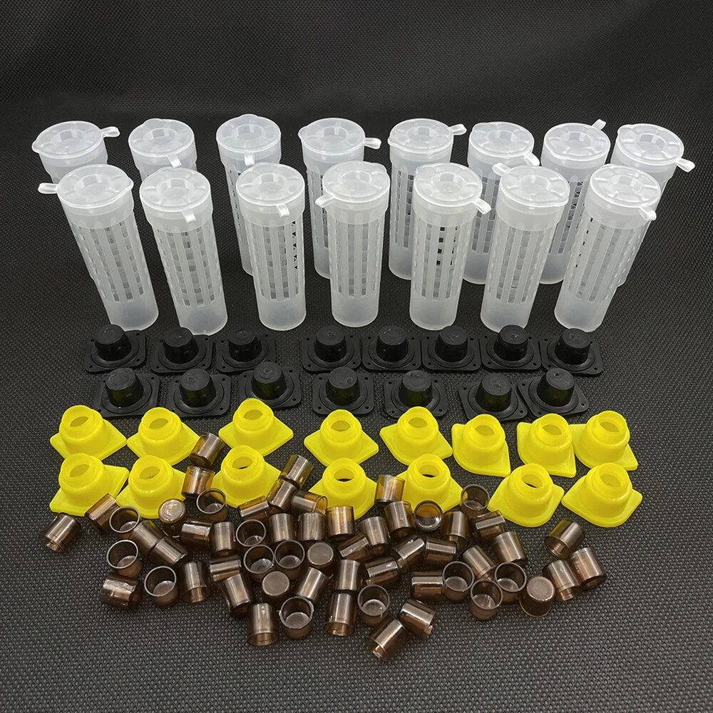 1Set Rearing Kit Plastic Cage Capping Protection Cover Cup Cell Larval Tools