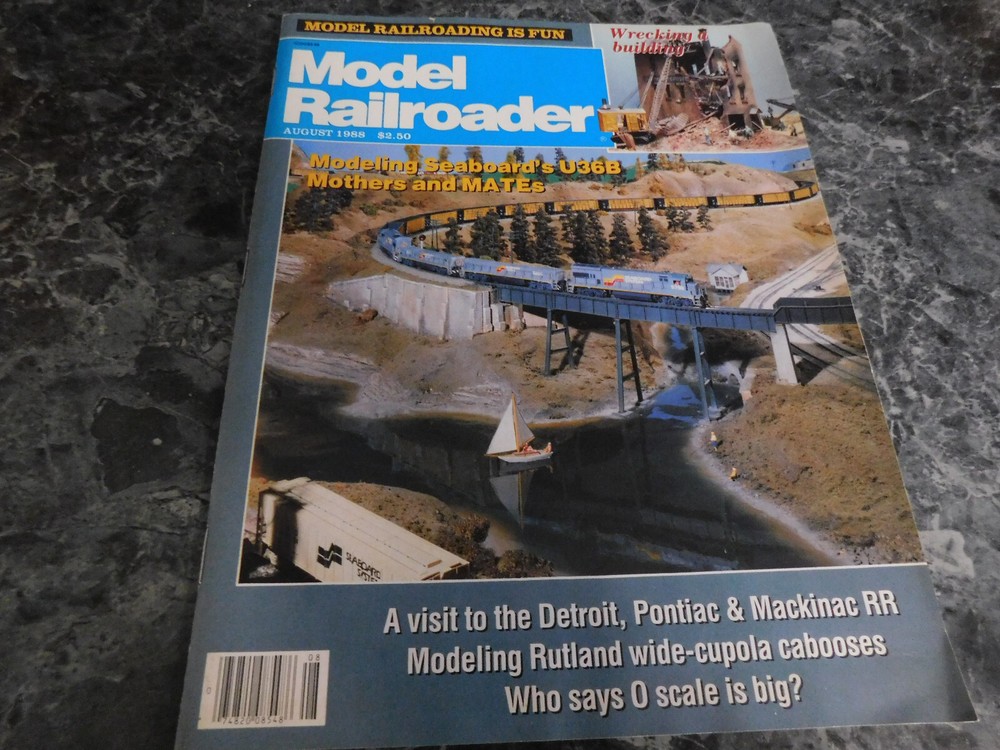 Model Railroader Magazine August 1988