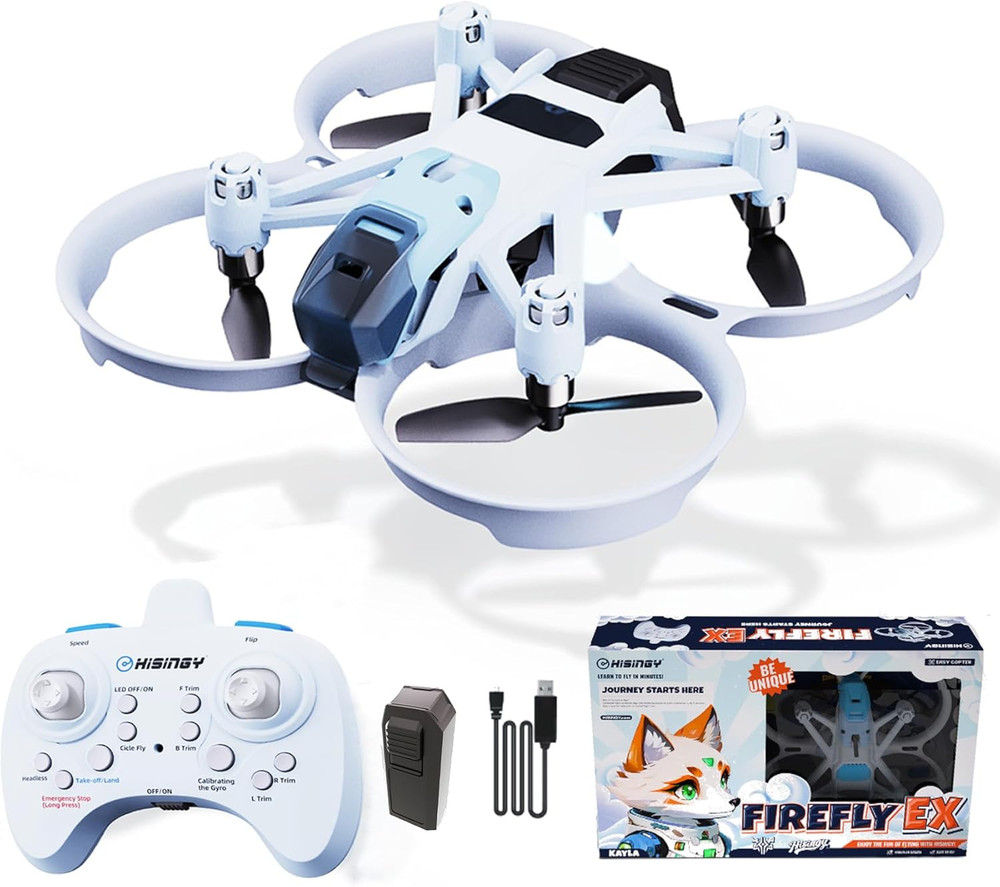 Firefly EX Tiny Drones for Kids, Mini Micro Nano Indoor RC Quadcopter for Age 10