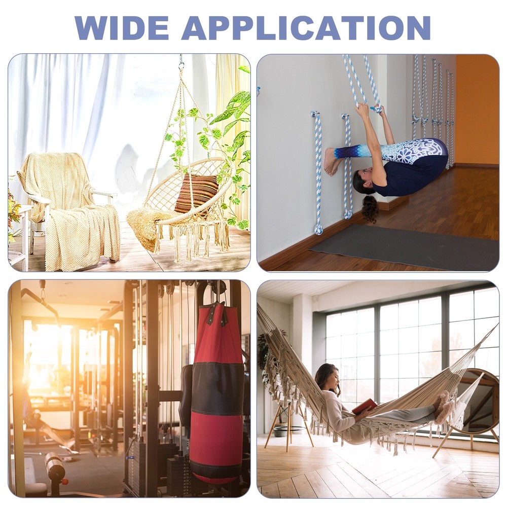 2Set M5 Eyelet Bracket Set Circular Hook Plate and Hook, Silver