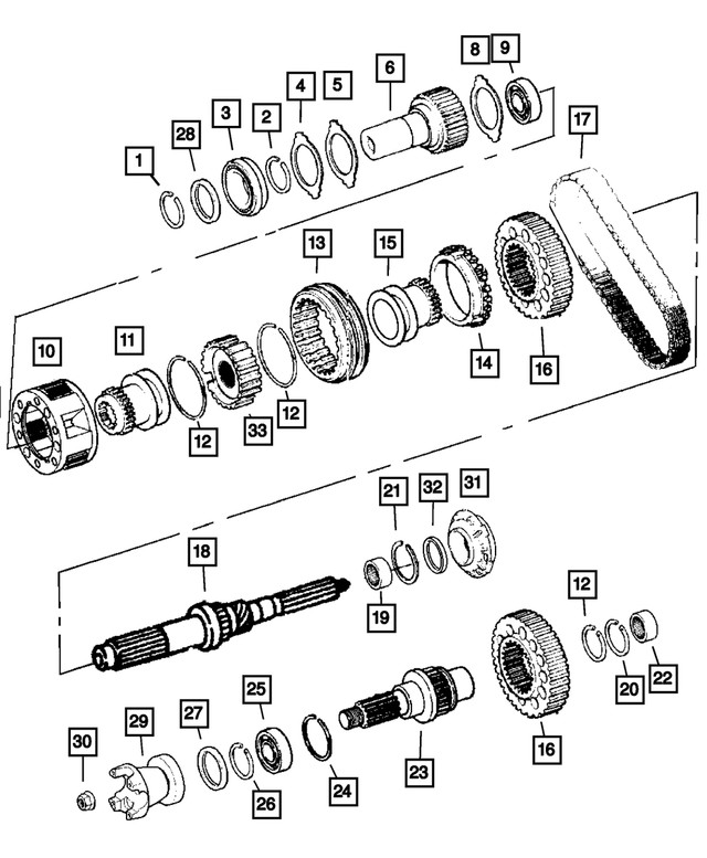 Genuine Transfer Case Yoke Nut 4167924