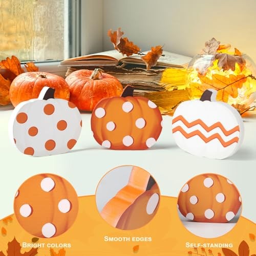 COCHIE Fall Decorations for Home Indoor, Thanksgiving Table Decor, Pumpkin
