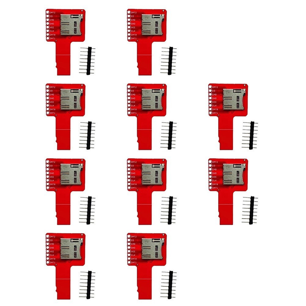 10 pcs Red PCB TF Card Adapter Board For FOR SPI MP3 Storage Interface