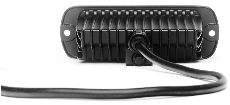 LED Work Light Reverse Light + Amber R65 LED Warning Strobe Lights Flush Mount