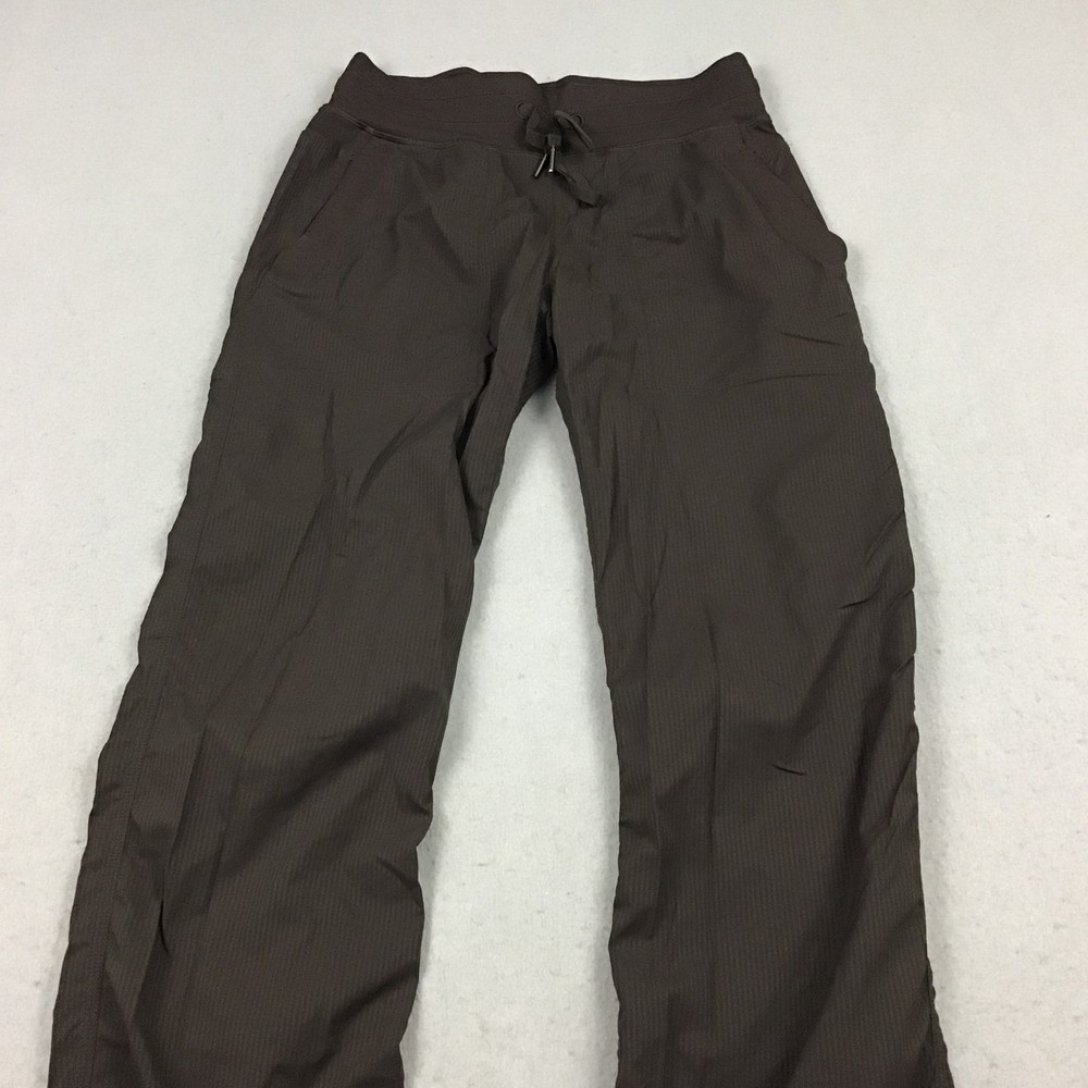 Lululemon Pants Women 4 Brown Solid Dance Studio Mid Rise Drawstring Pockets