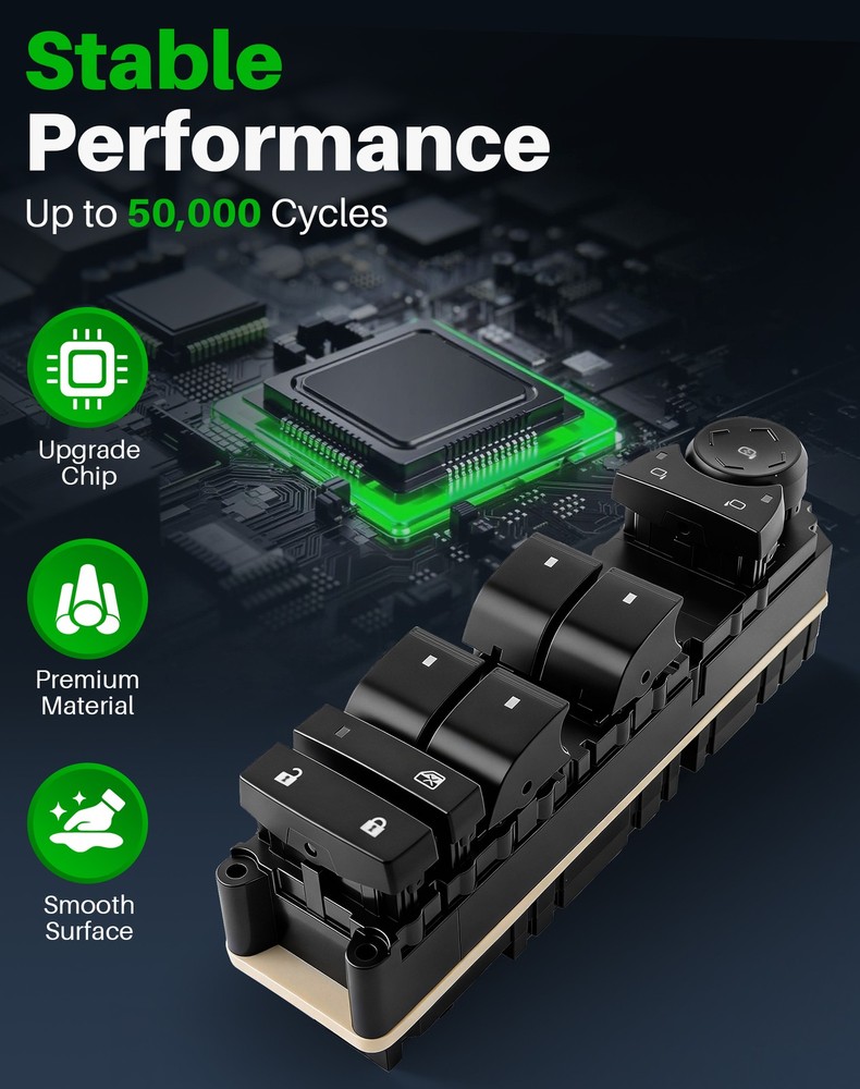 Front Driver Power Window Switch For 2007-14 Chevy Avalanche Silverado Suburban