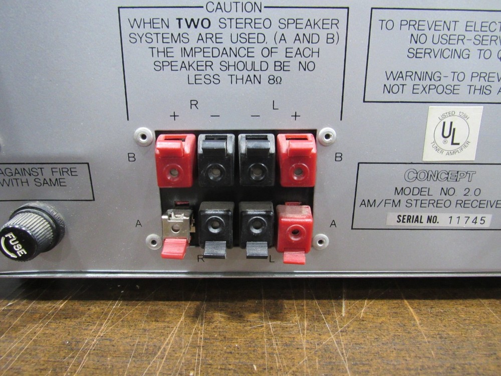 Concept 2.0 AM/FM Stereo Receiver **TESTED**