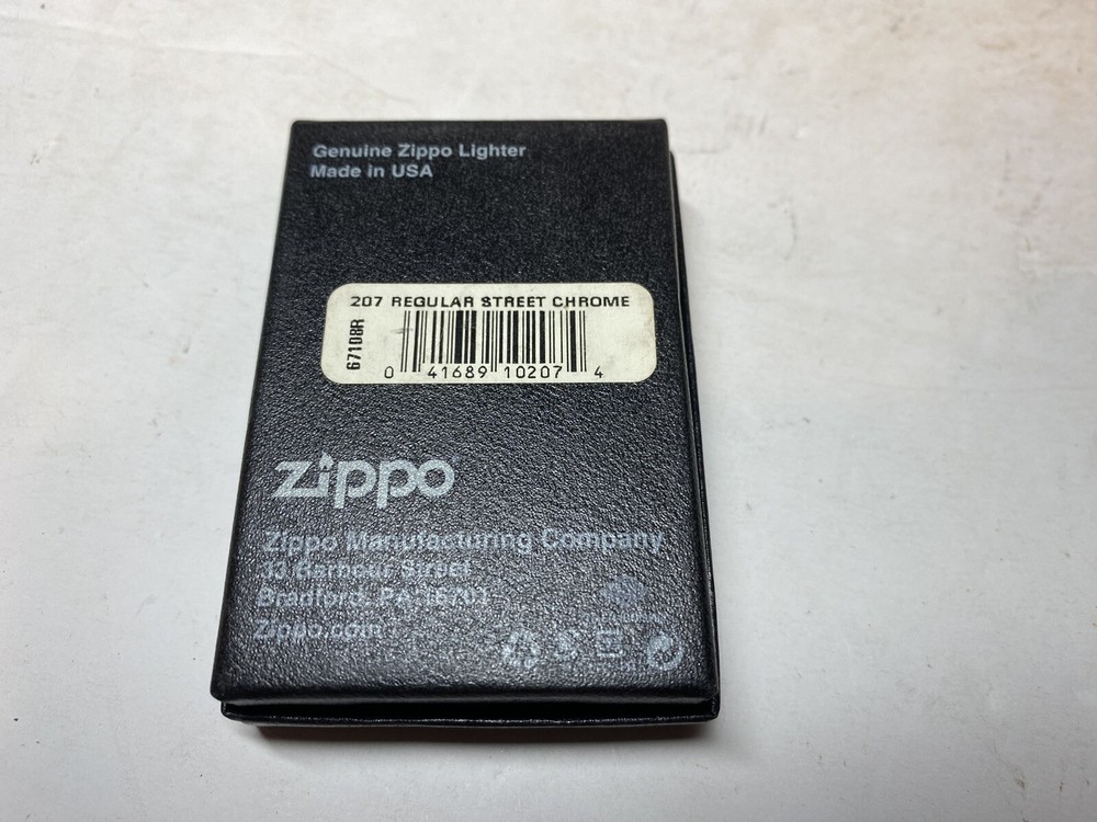 Zippo 207 Regular Street Chrome Pocket Lighter