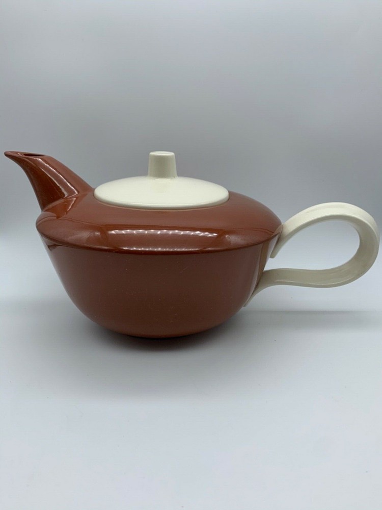HOMER LAUGHLIN SUNTONE BROWN TEAPOT
