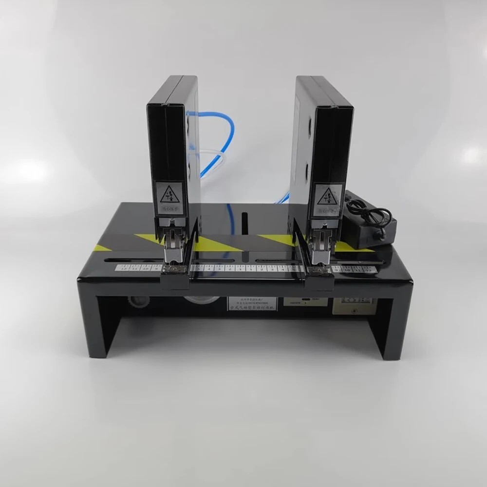 QD-P2 Pneumatic Double Head Automatic Stapler Industrial Auto Binding Machine