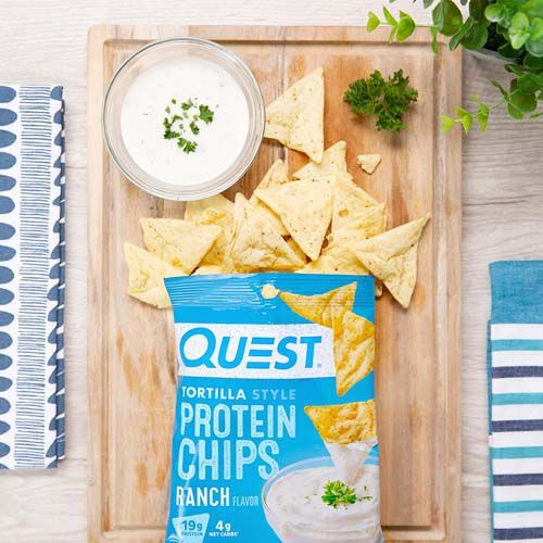 Tortilla Style Protein Chips - Ranch (8 Bags)