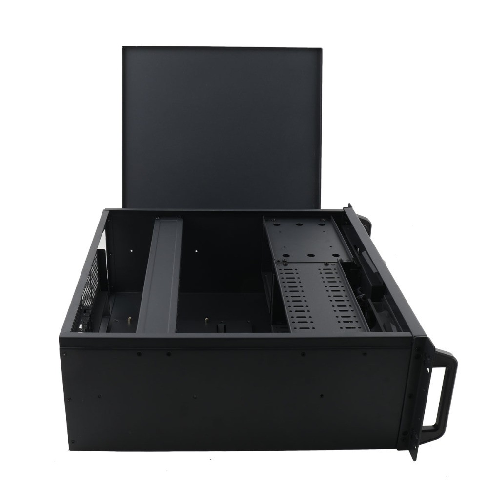 4U Server Case Rack Mount 4U Server Chassis Lockable Computer Cases for Home Lab