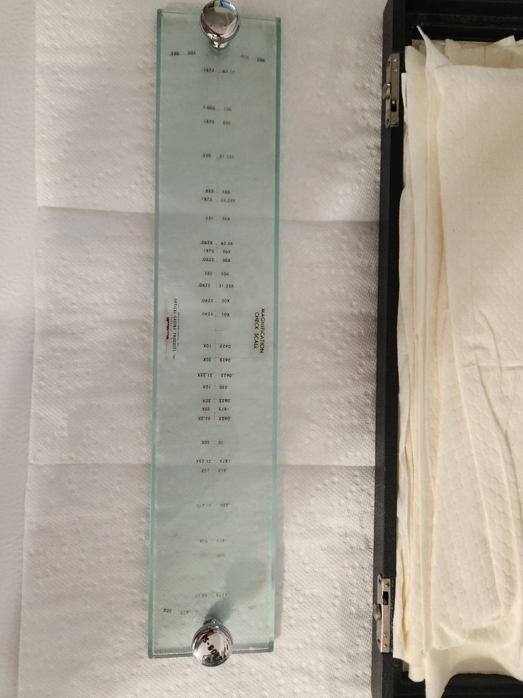 Optical Gaging Products Magnification Check Scale
