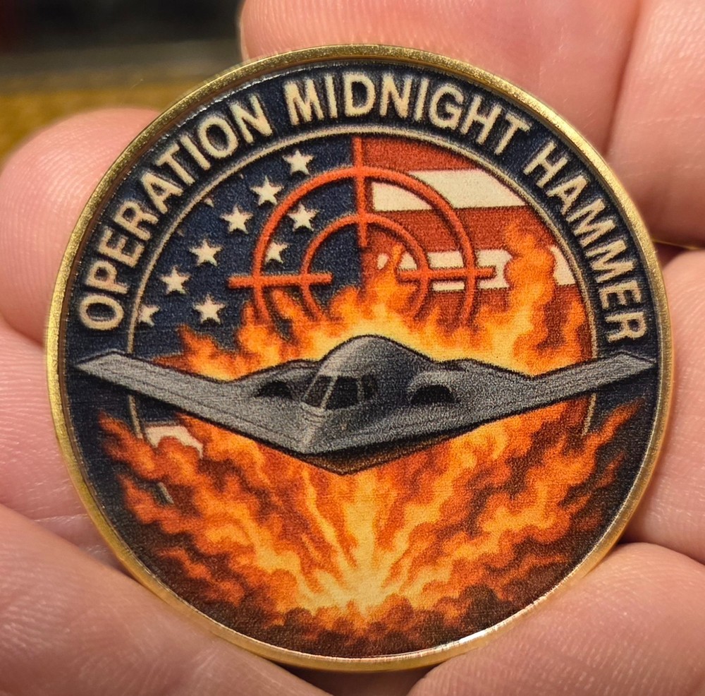 MILITARY CHALLENGE COIN-OPERATION MIDNIGHT HAMMER