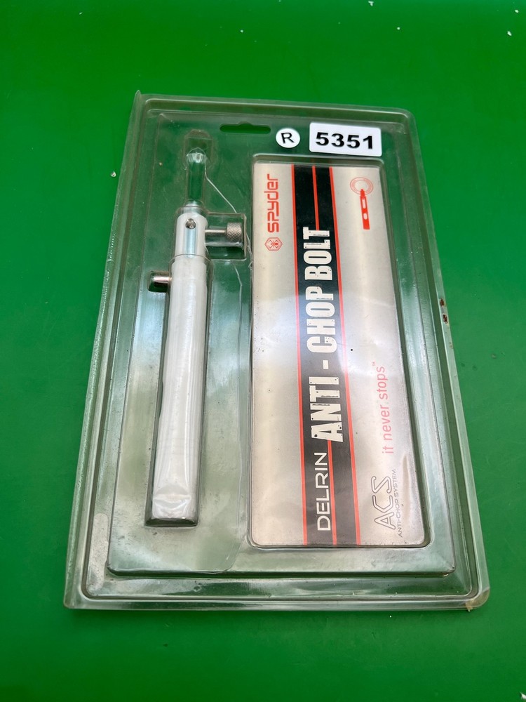 Spyder Delrin Anti Chop Bolt Silver