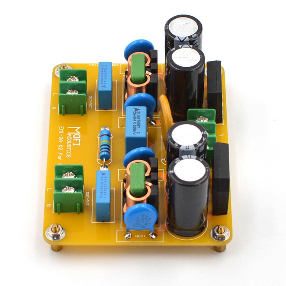 1pc HiFi AC Power Line Dual EMI Filter Module 440W Version Board