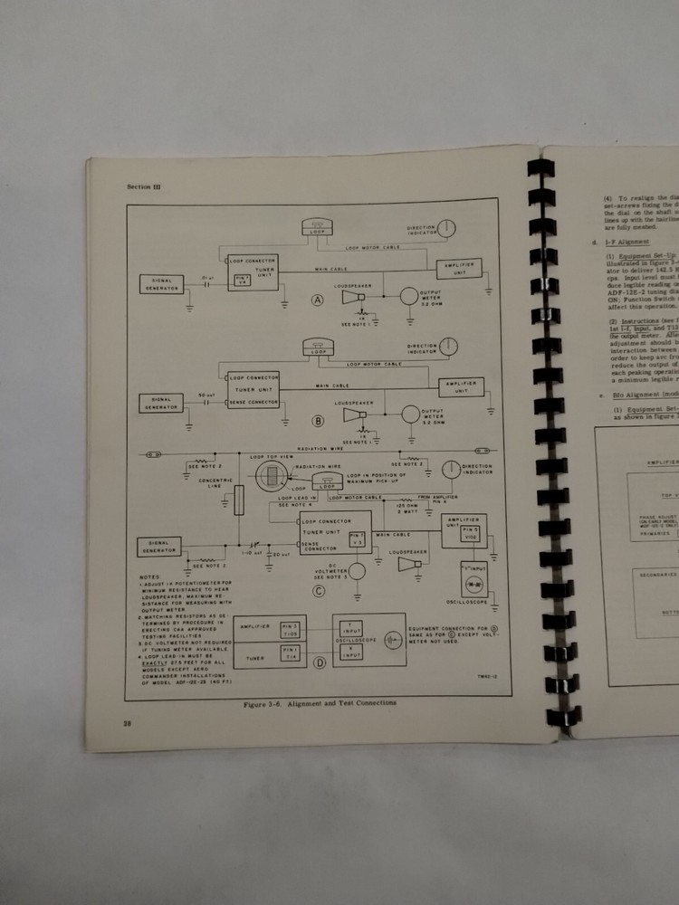 Motorola ADF-12E-2 Automatic Direction Finder Maintenance Manual