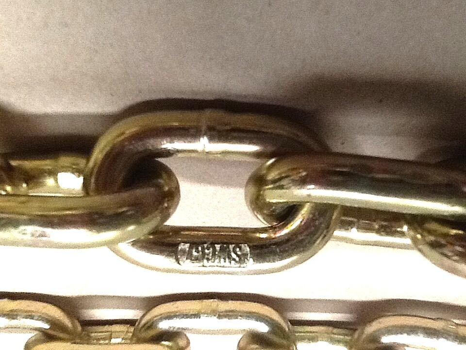 Auto Body Frame Machine Pull Chain 3/8" x 14' Grade 70 3/8" with Grab Hook