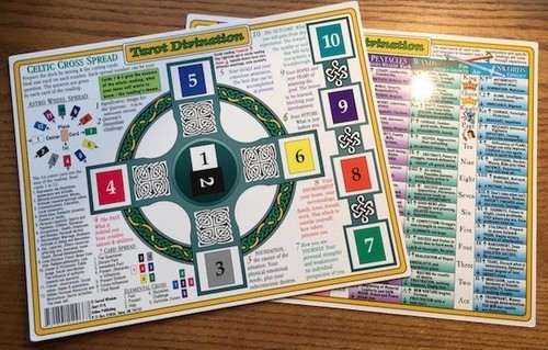 Tarot Divination 8.5"x11" Double-Sided Laminated Chart!