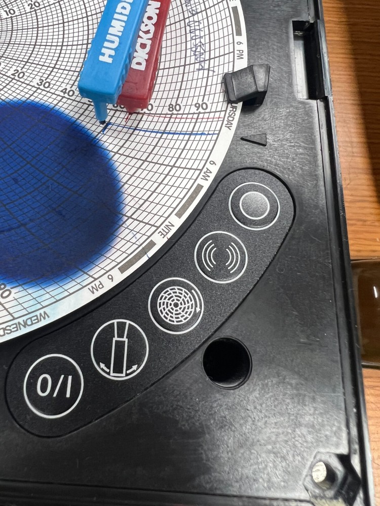 👀 DICKSON DATA TREND 6" DIGITAL TEMPERATURE & HUMIDITY CHART RECORDER TH602