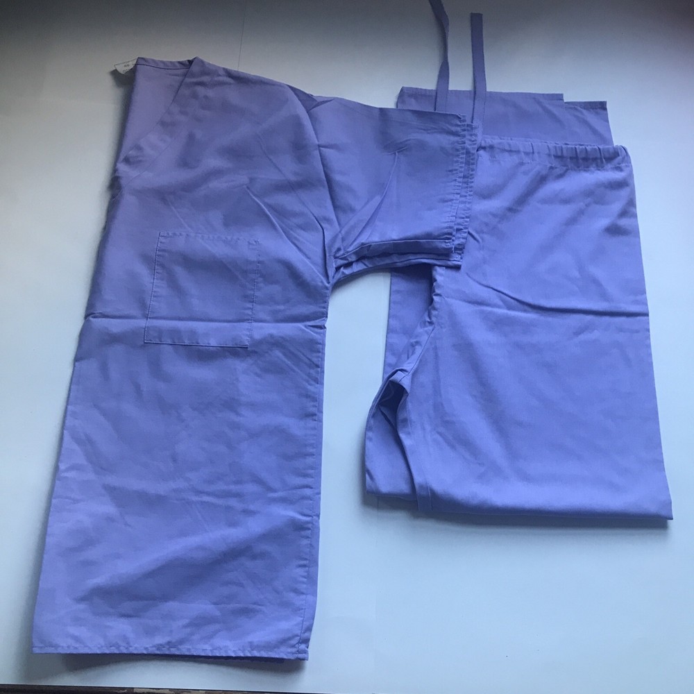 Crest medium purple VGC one pocket drawstring scrub set