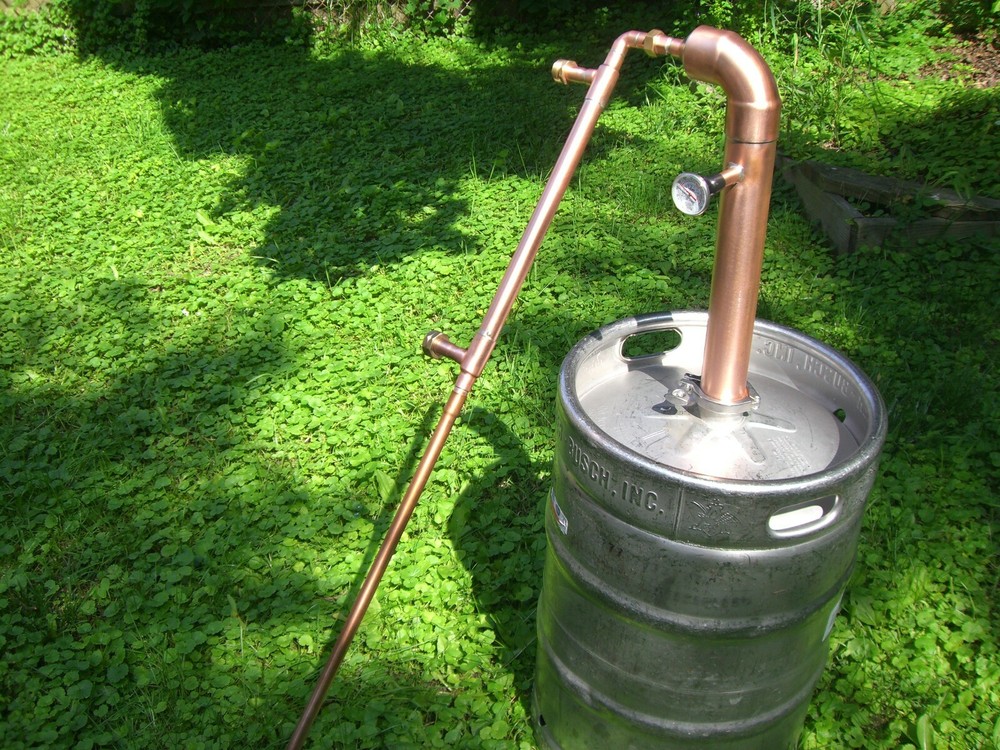 Thumper and 2" inch Copper Moonshine Pot Still Distillation Column