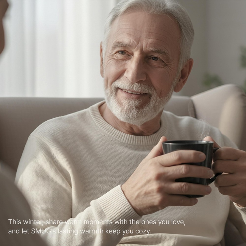 Smug Mug Warmer V2 | Premium Temperature Control Mug & Heating Base | 55 °C