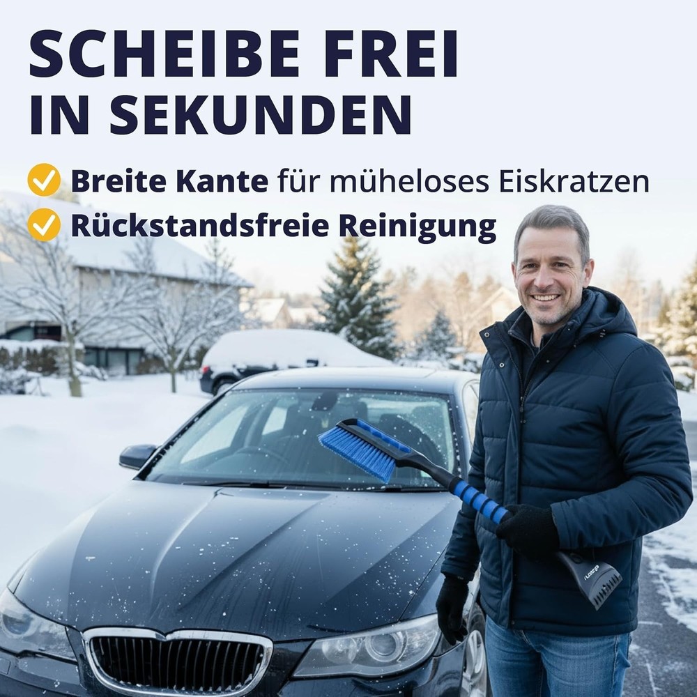 Ice Scraper Car with Broom 67cm - Divisible Connector System