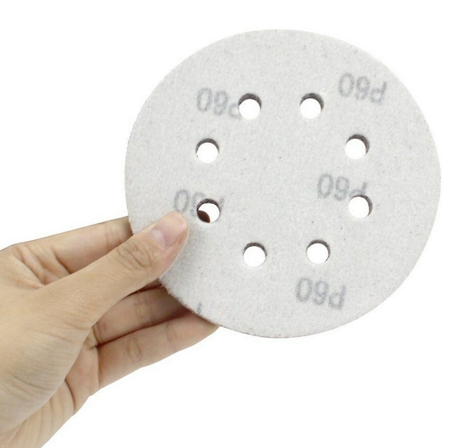 5 inch 8 hole Hook and Loop Sanding Discs 40-pack 60 grit