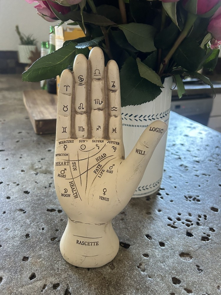 Palmistry Resin Hand Figure Fortune Telling