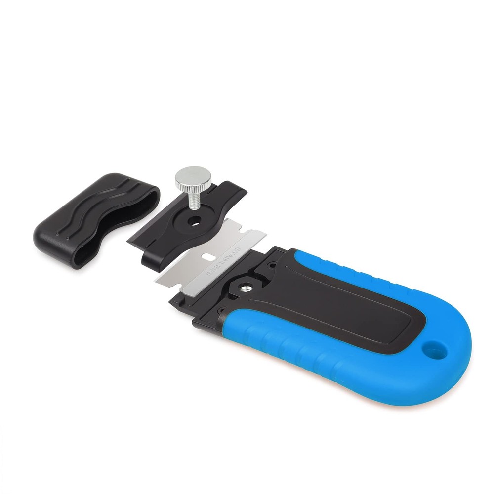 Gomake Razor Blade Scraper Tool with Blade Storage Container, Glass Cooktop S...