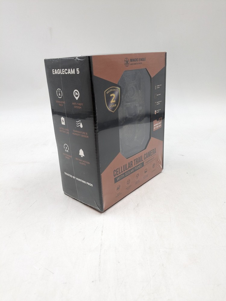 Magic Eagle EagleCam 5 Cellular Trail Camera w/ Solar Panel 92Ft Detection (H1)