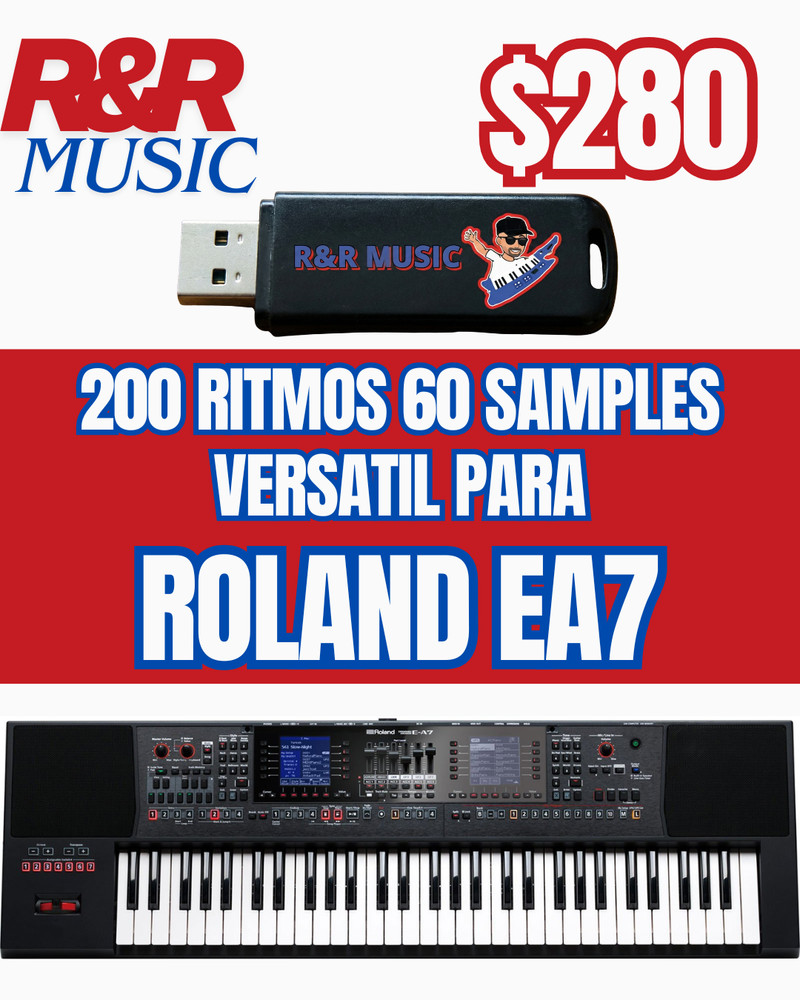 RITMOS Y SAMPLES ROLAND EA7