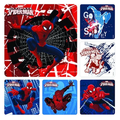 Assorted Stickers Ultimate Spiderman Stickers, 100/Roll, PS617