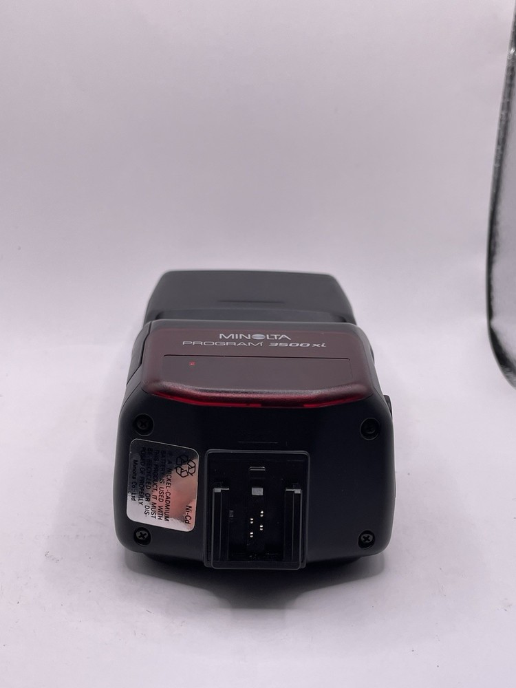 Minolta Program 3500xi Flash Speedlite w/Case TESTED
