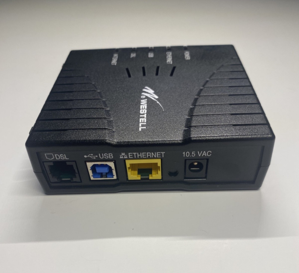 Westell Modem Model E90-610014-06 | Power Supply | Includes Ethernet & USB Cable