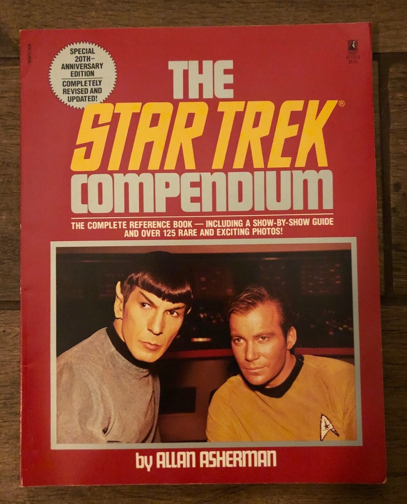 The Star Trek Compendium by Allan Asherman 1986 Complete Reference Book 20th
