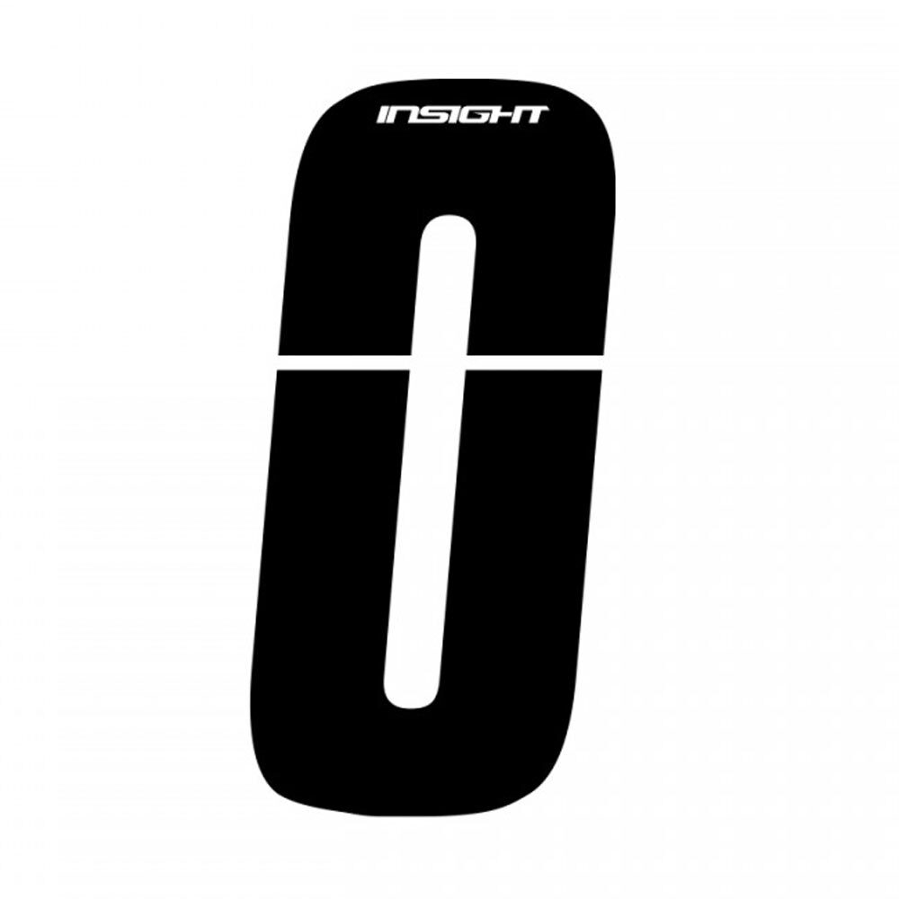 Insight 3" Plate Numbers 0 Black